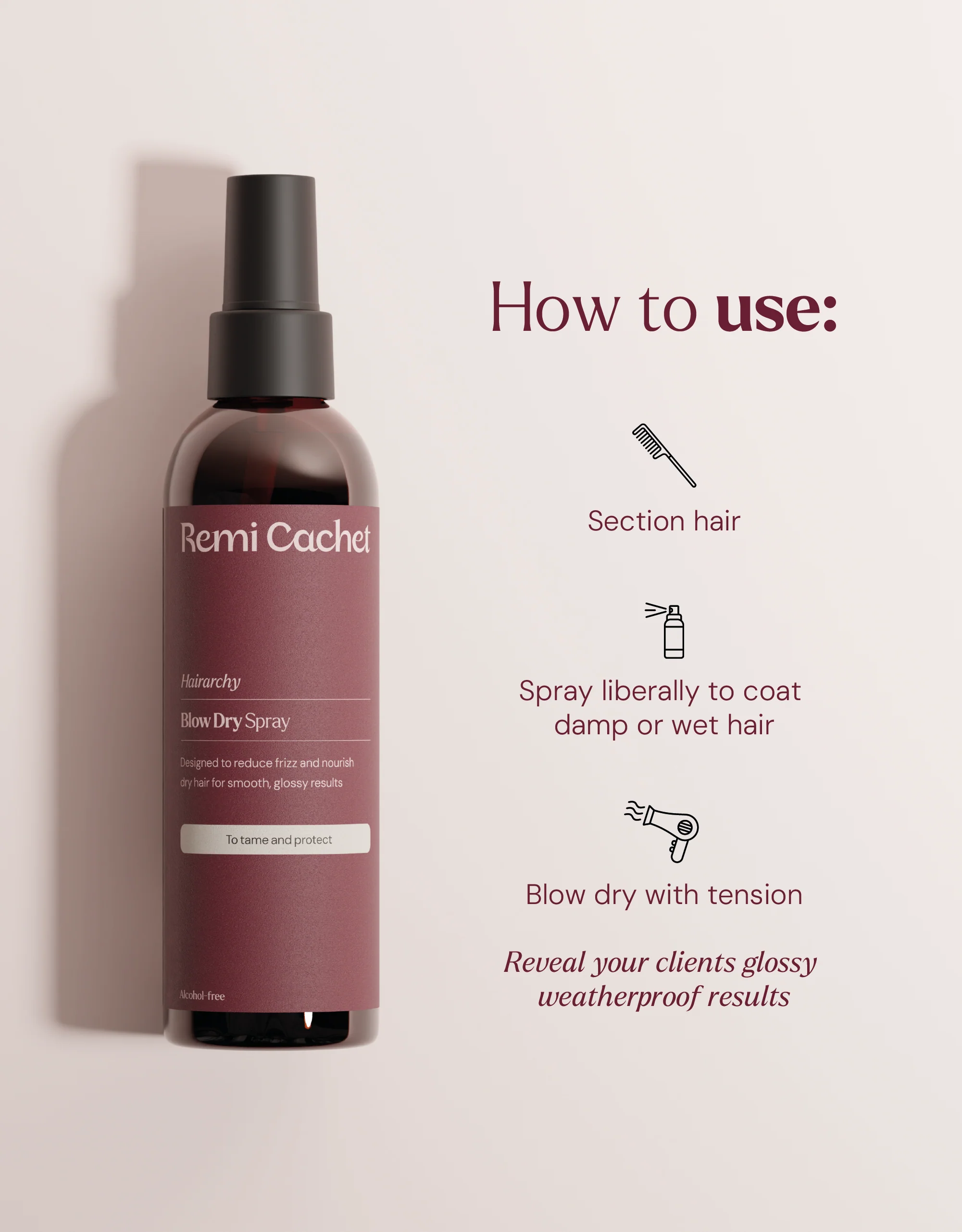 Hairarchy Blow Dry Spray 30ml - Image 3